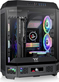 Куќиште за компјутер Thermaltake The Tower 600, mid tower, калено стакло, црно