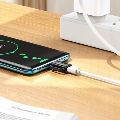 Адаптер OTG Hoco UA31E, USB C во Lightning, 3A, црн