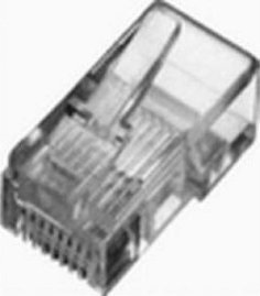 Fishe rrjeti Digitus RJ45, Cat5e, 8P8C, komplet 100 copë, transparente