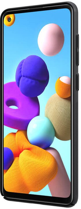 Mbrojtëse Nillkin Super Frosted për Samsung Galaxy A21s, e zezë