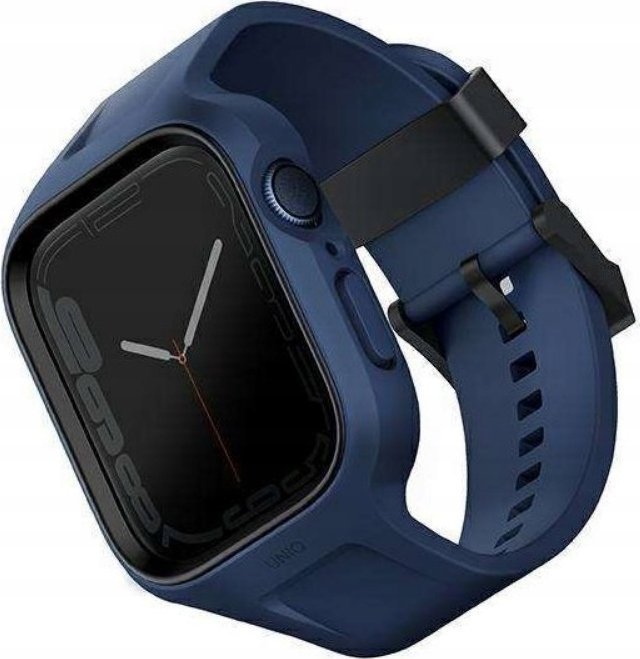 Rrip dhe kapak për Apple Watch UNIQ Monos 2in1, 44 mm 45 mm, blu