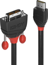Kabllo HDMI në DVI D Lindy 36271, 1m, e zezë