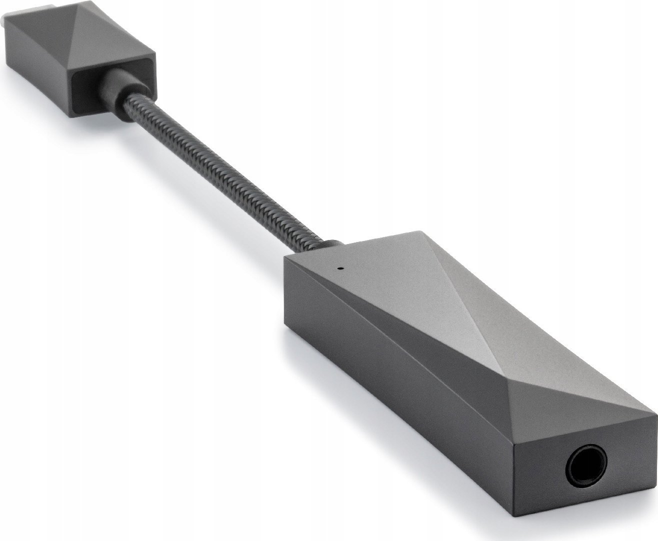 Amplifikator kufjesh Astell&amp;Kern HC3, DAC portativ USB C, Hi Res Audio, gri metalik