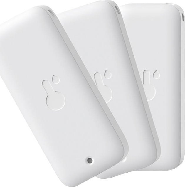 Set sensorësh temperaturë dhe lagështie SwitchBot Indoor Outdoor, 3 copë, IP65, me Hub Mini, të bardhë