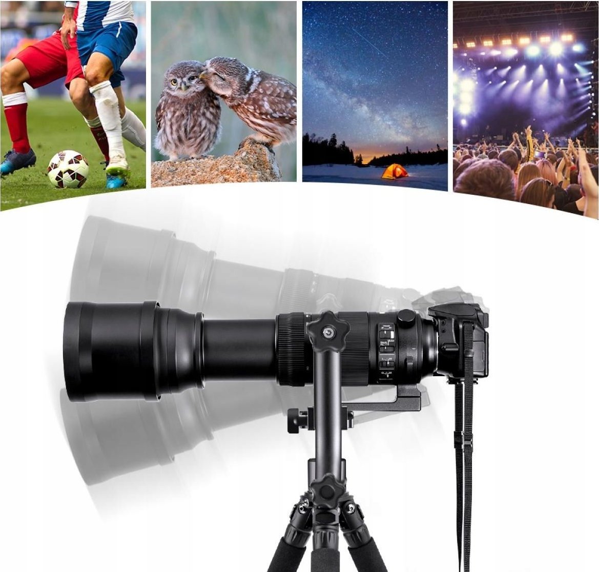 Kokë panoramike gimbal K&amp;F Concept KF31.033, kapacitet 20kg, alumini, e zezë