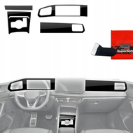 Film mbrojtës i brendshëm GrizzGlass PianoSkin, Volkswagen Tiguan 3 2024-2025, set 5 copë, i zi me shkëlqim