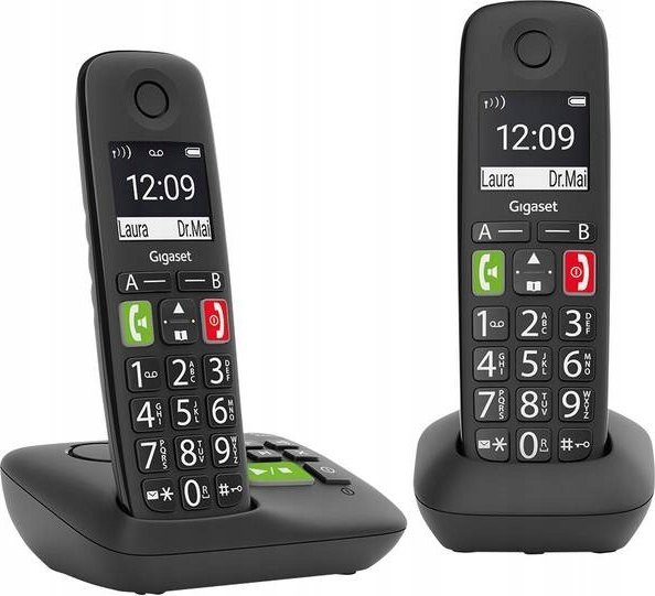 Telefoni pa tel Gigaset E290A Duo, analog DECT, Caller ID, i zi