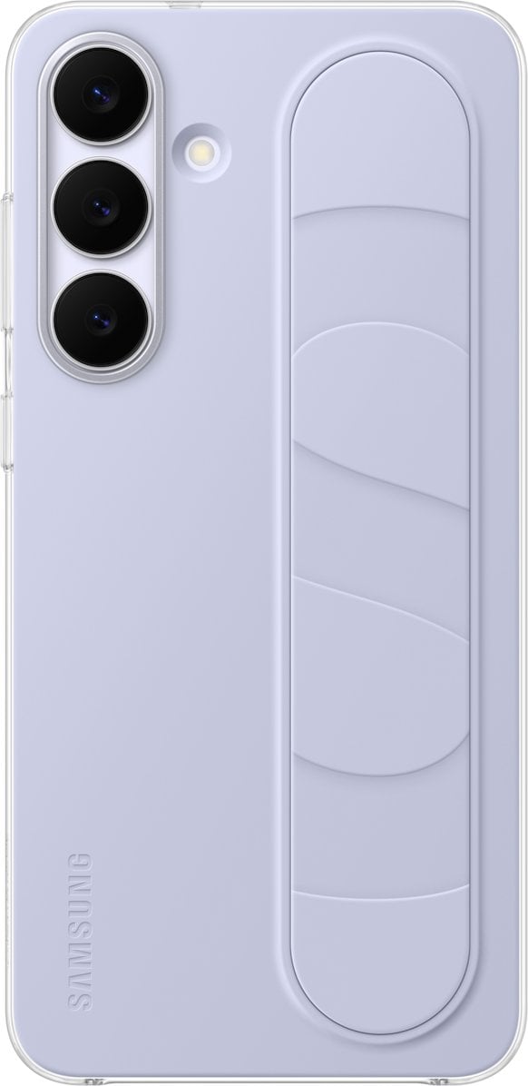 Mbështjellëse Samsung Standing Grip Case për Galaxy S25 FE, me këllëf mbajtës, blu e çelët