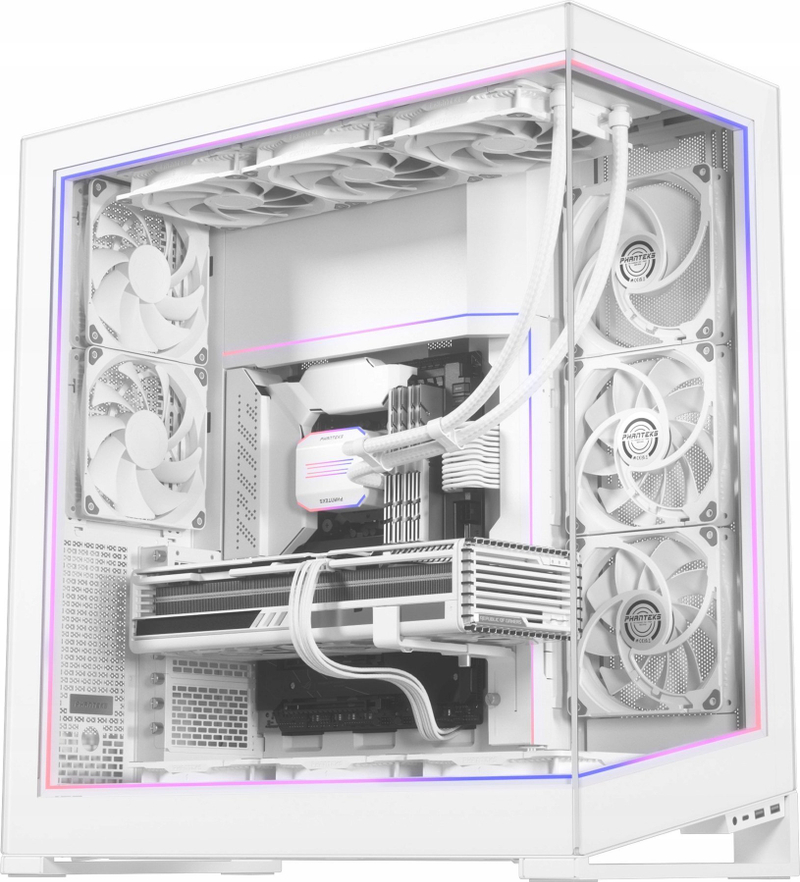 Komplet ndriçimi DRGB Phanteks NV9 Premium me Power Hub, 4 shirita, i bardhë