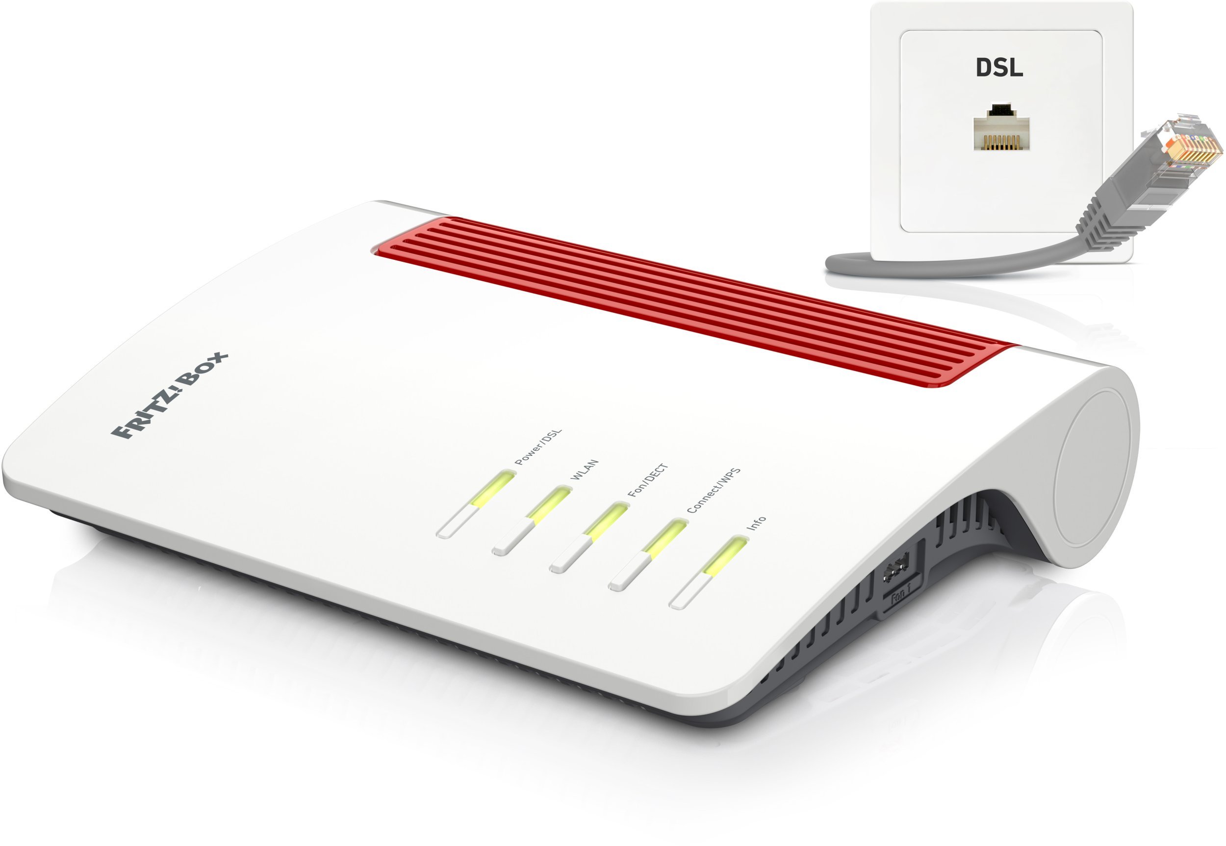 Ruter AVM FRITZ!Box 7690 International, Wi-Fi 7 dual band, 2.5 Gigabit Ethernet, i bardhë