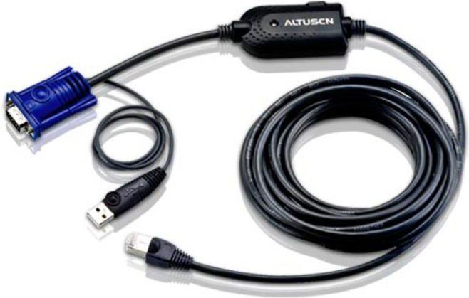 Kabllo KVM Aten KA7970AX, 4.5m, USB RJ45, e zezë
