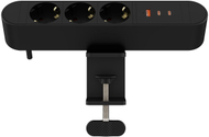 Prizë tavoline Microconnect Multi Desktop Power Socket 3, 3 dalje, e zezë