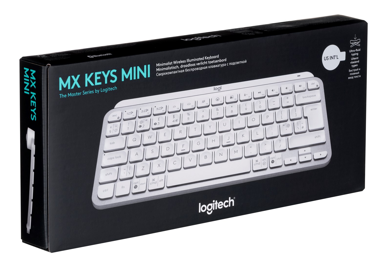 Tastierë Logitech MX Keys Mini, RF Wireless + Bluetooth, e hirtë