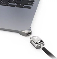 Adapter sigurie Compulocks T-slot Ledge Lock për MacBook Air 2022 M2, metalik, argjendtë