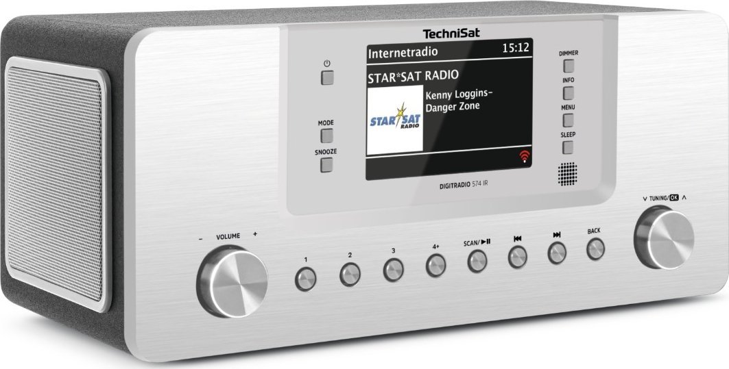 Radio interneti TechniSat DIGITRADIO 574 IR, DAB+, WiFi, e zezë