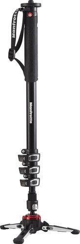 Monopod video Manfrotto MVMXPROA4, 4 seksione, ngarkesë 8kg, i zi