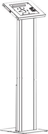 Standi dysheme për tablet Neomounts FL15-750WH1, 9.7-11", 113 cm, i bardhë