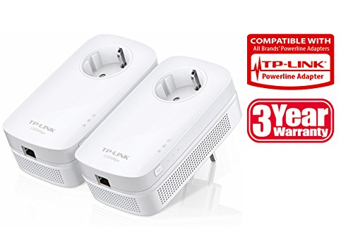 Adapter PowerLine TP-Link TL-PA8010P KIT, 1300 Mbps, Gigabit Ethernet, i bardhë