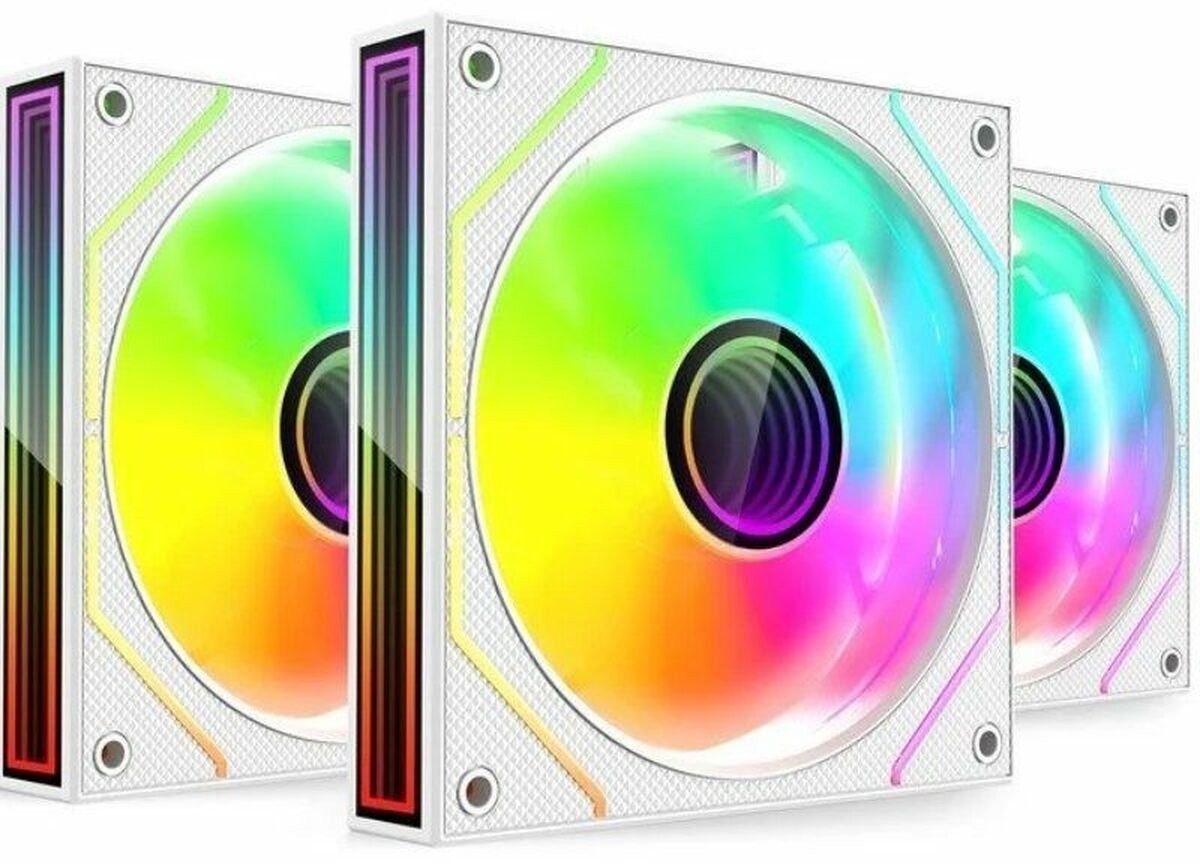 Ventilatorë PC Mars Gaming MF-3DPROKIT, 3x 120mm PWM, ARGB 3D Infinity Mirror, të zinj