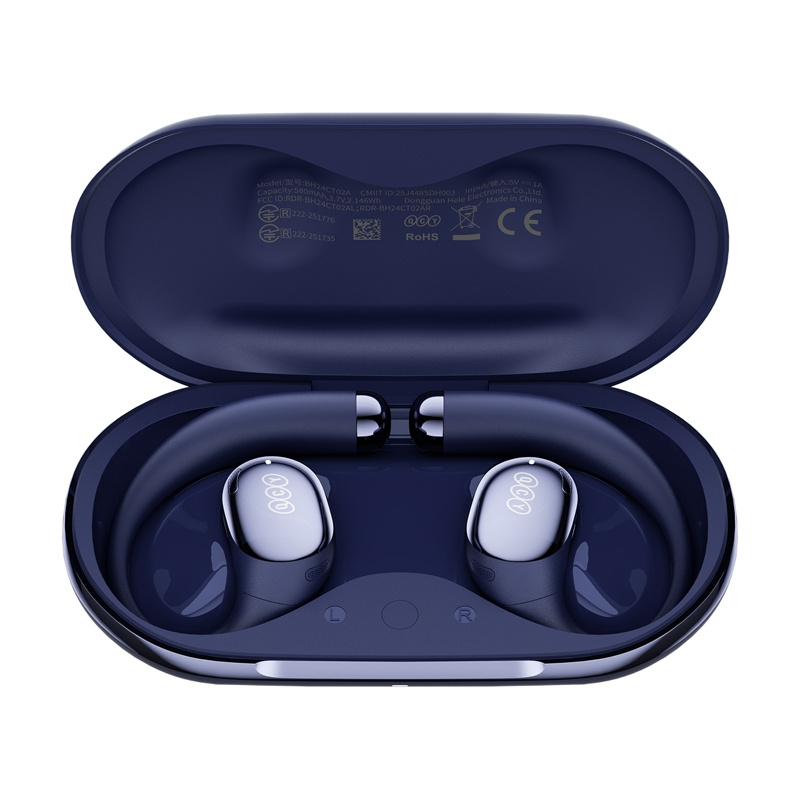 Kufje wireless QCY Crossky R70, True Wireless, ANC, blu