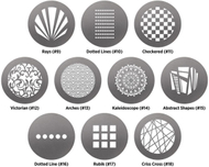 Set gobo Westcott Optical Spot Lindsay Adler Pack 1, 10 copë, pattern