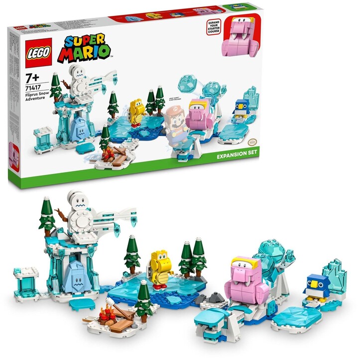 Set zgjerimi LEGO® Super Mario™ 71417 Snow Adventure with Fliprus, 567 pjesë