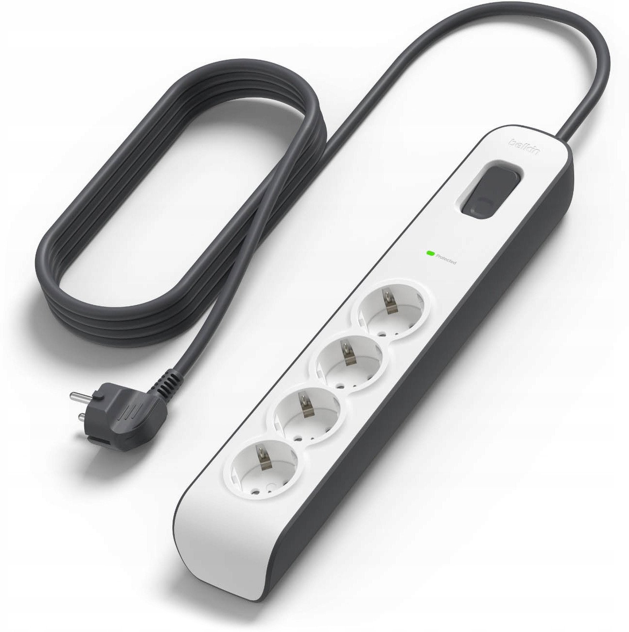 Listelë Belkin Power Strip With Surge Protection, 4 dalje, kabllo 2 m