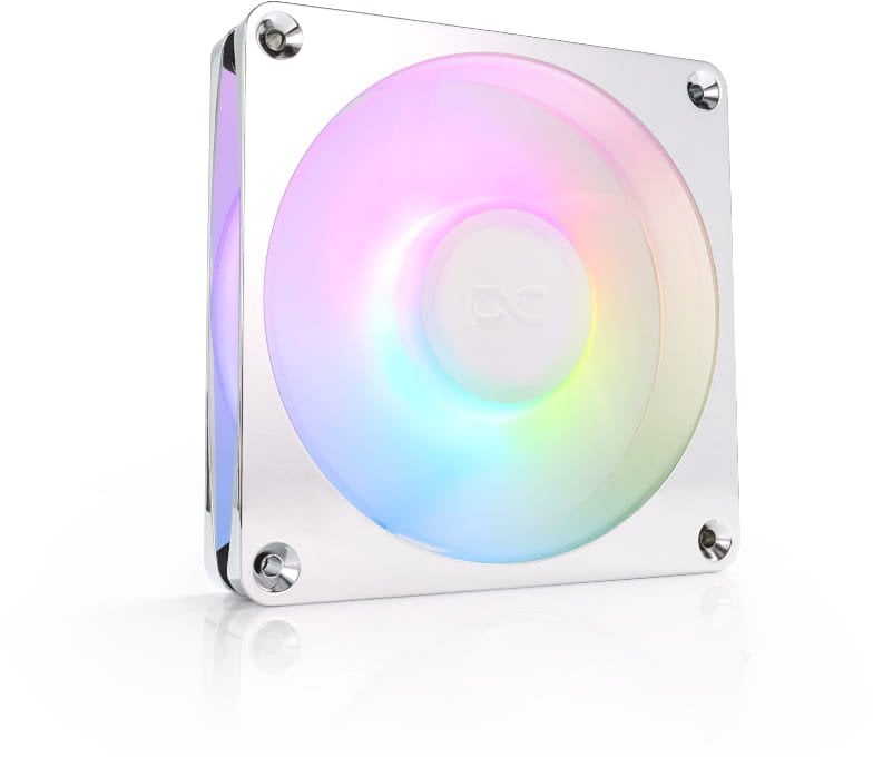 Ventilator PC Alphacool Apex Stealth Metal Aurora 120, 120mm, RGB, argjent
