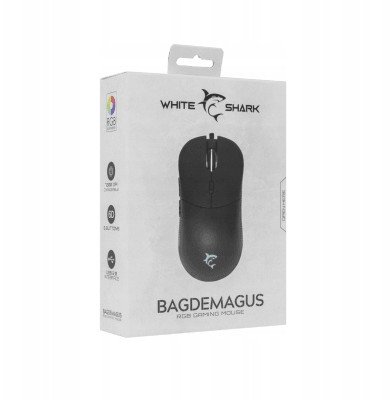 Maus gaming White Shark GM-5010 Bagdemagus, RGB, 6 butona, i zi
