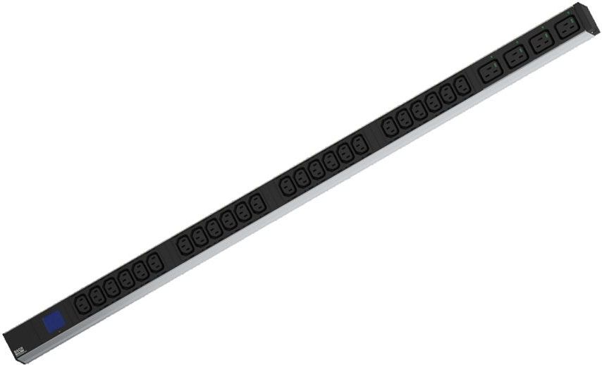 Zgjatës energjie Bachmann BN0500, 2 m, 28 dalje AC, i zi