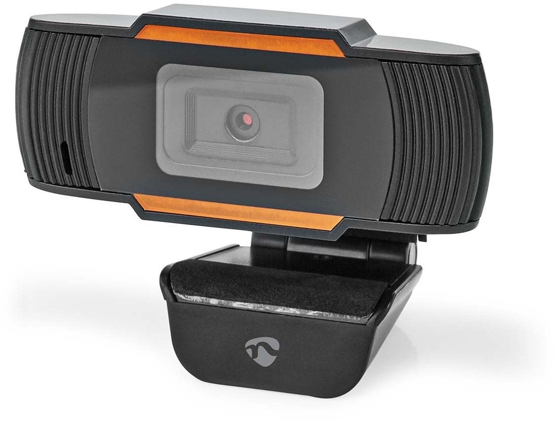 Webcam Nedis Full HD, 1080p 30fps, me mikrofon, e zezë