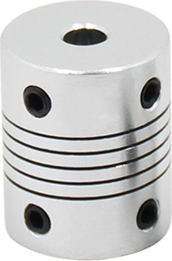 Kapëse fleksibile alumini 3D printer, 5x8mm, 25mm, argjendtë