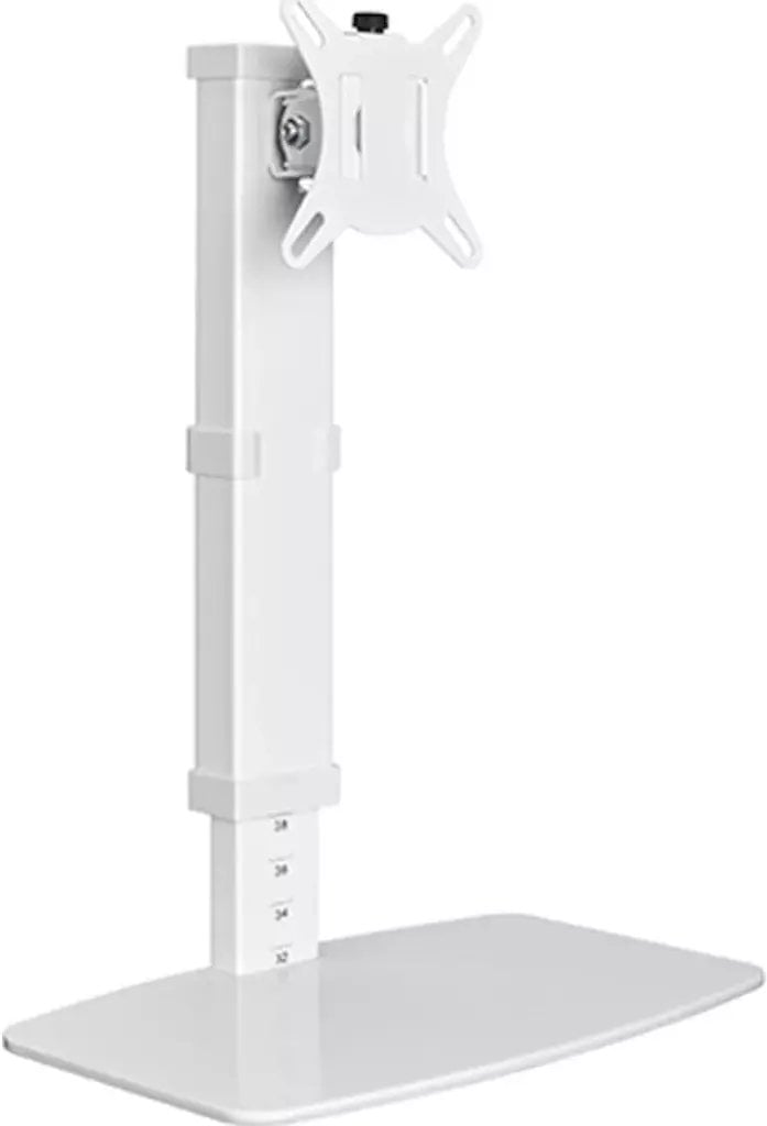 Stendë monitori Single Monitor Desk Stand, 17"-32", çelik, e bardhë