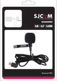 Mikrofon SJCAM SJ6 SJ7 SJ360, omnidireksional, me kapëse, i zi