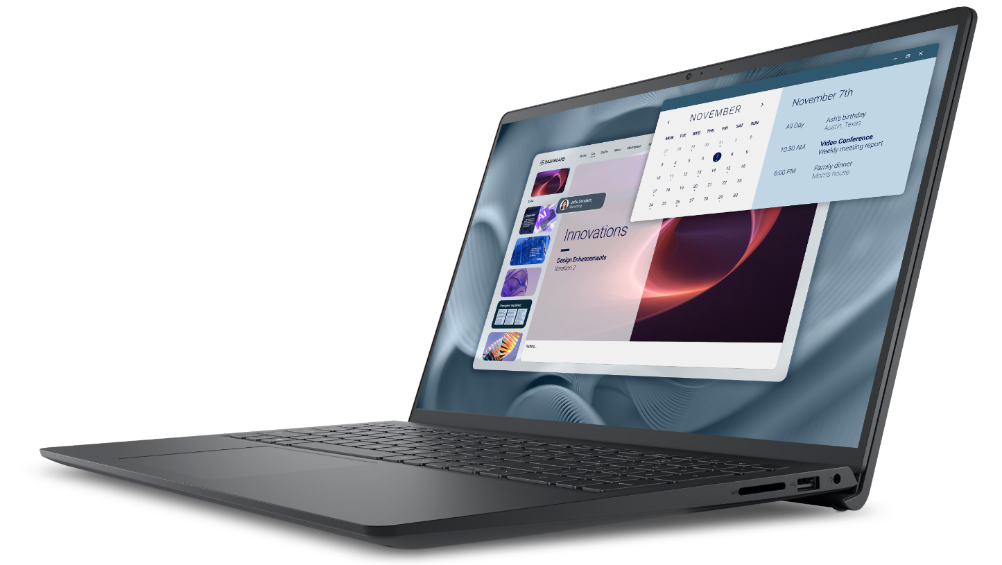 Laptop Dell Pro 15 Essential PV15250, 15.6", Intel Core 3-100U, 8GB RAM, 512GB SSD, Intel UHD Graphics, i zi