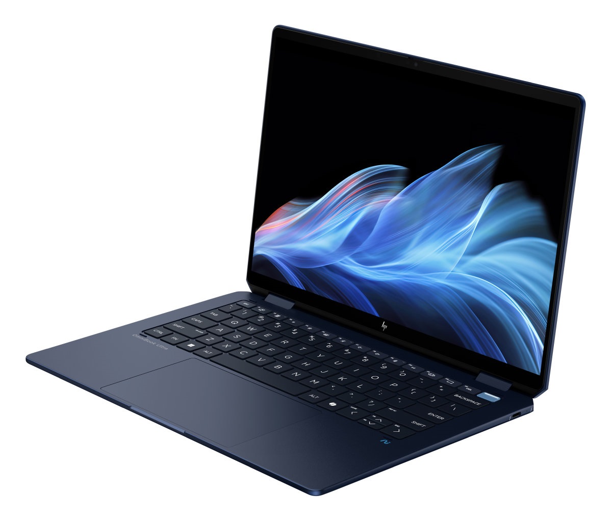 Laptop HP OmniBook Ultra Flip 14-fh0001nc, 14" OLED 3K me prekje, Intel Core Ultra 7, 2TB SSD, 32GB RAM, blu