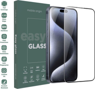 Xham mbrojtës Mobile Origin EasyGlass për Apple iPhone 15 Pro Max, Double Strong, shtresë oleofobike, transparent