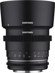 Objektiv Samyang VDSLR MK2 85mm f/1.5, për Canon EF, i zi