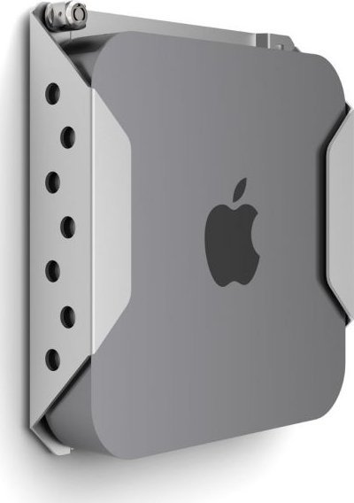 Montues sigurie për Mac mini Compulocks, me bravë kablloje me çelës, VESA, argjendtë