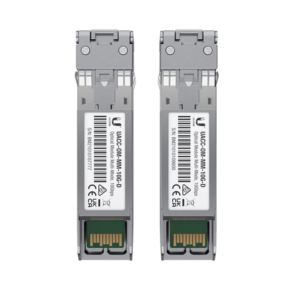 Modul transceiver rrjeti Ubiquiti UACC-OM-MM-10G-D-2, 10 Gbps, 850 nm, i argjendtë