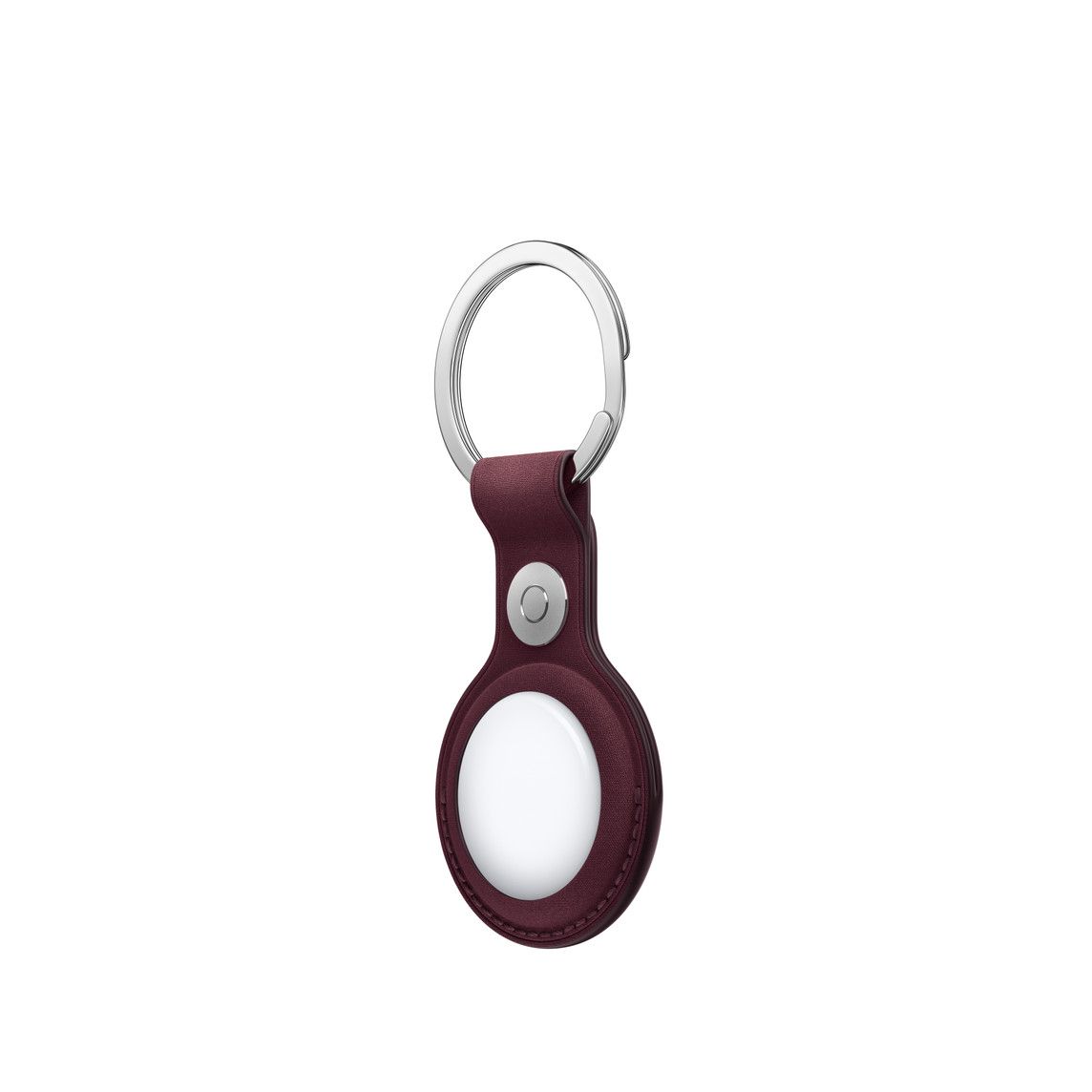 Apple AirTag FineWoven Key Ring, Burgundy