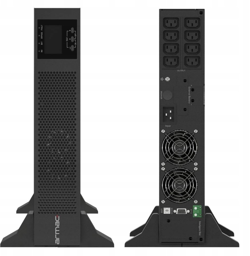 UPS Armac Rack 3000VA, Online PF1, без прав, црн