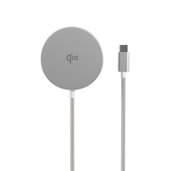 Mbushës pa tel Epico UltraBase Qi2 Mag+ EO50, 15W, MagSafe, i argjendtë