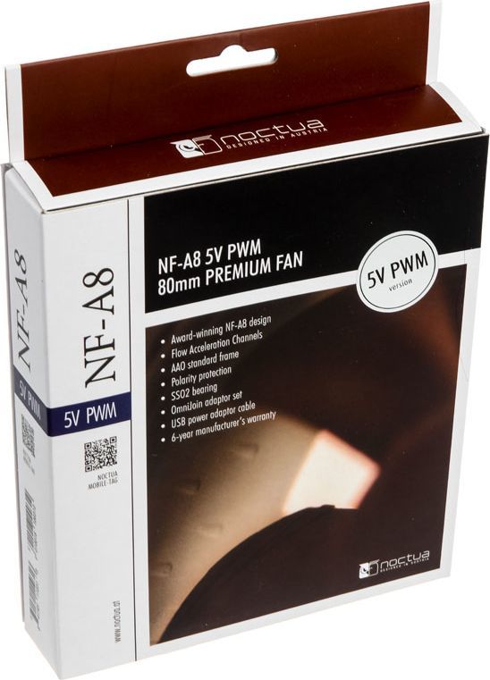 Ftohës Noctua NF-A8 5V PWM, 80 mm
