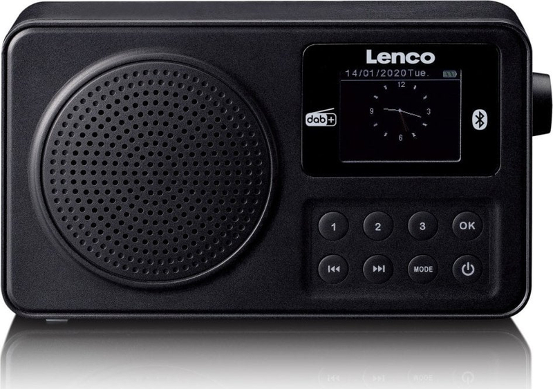 Radio portative Lenco PDR-033BK, DAB+, FM, e zezë