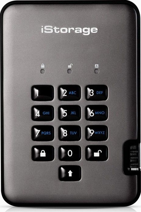 Hard disk i jashtëm iStorage DiskAshur PRO2, 2TB, USB 3.2, i zi