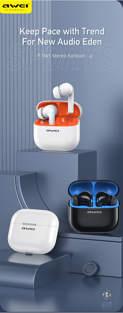 Kufje Me Bluetooth AWEI T1PRO