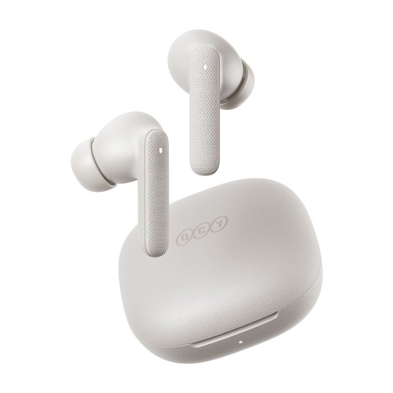 Kufje TWS QCY Buds, Bluetooth 5.3, 35 orë bateri, të bardha