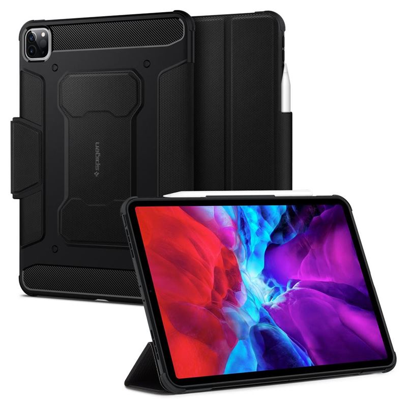 Mbështjellës për iPad Pro 11" (2022/2021/2020/2018) Spigen Rugged Armor Pro, i zi