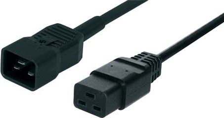 Kabllo rryme Roline EC320 C19 në C20, 16A 250V, 3m, i zi